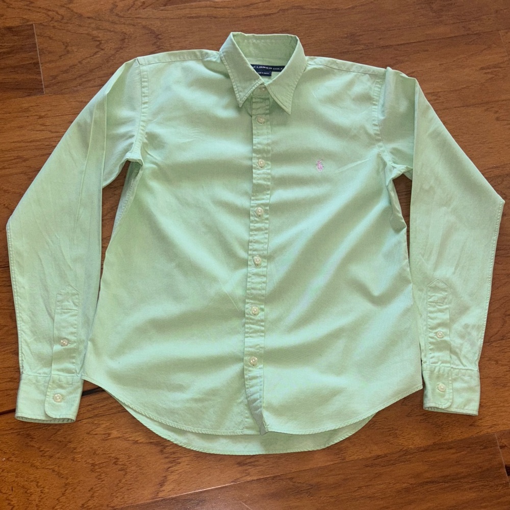 Ralph Lauren Mint Green Button-Down Shirt